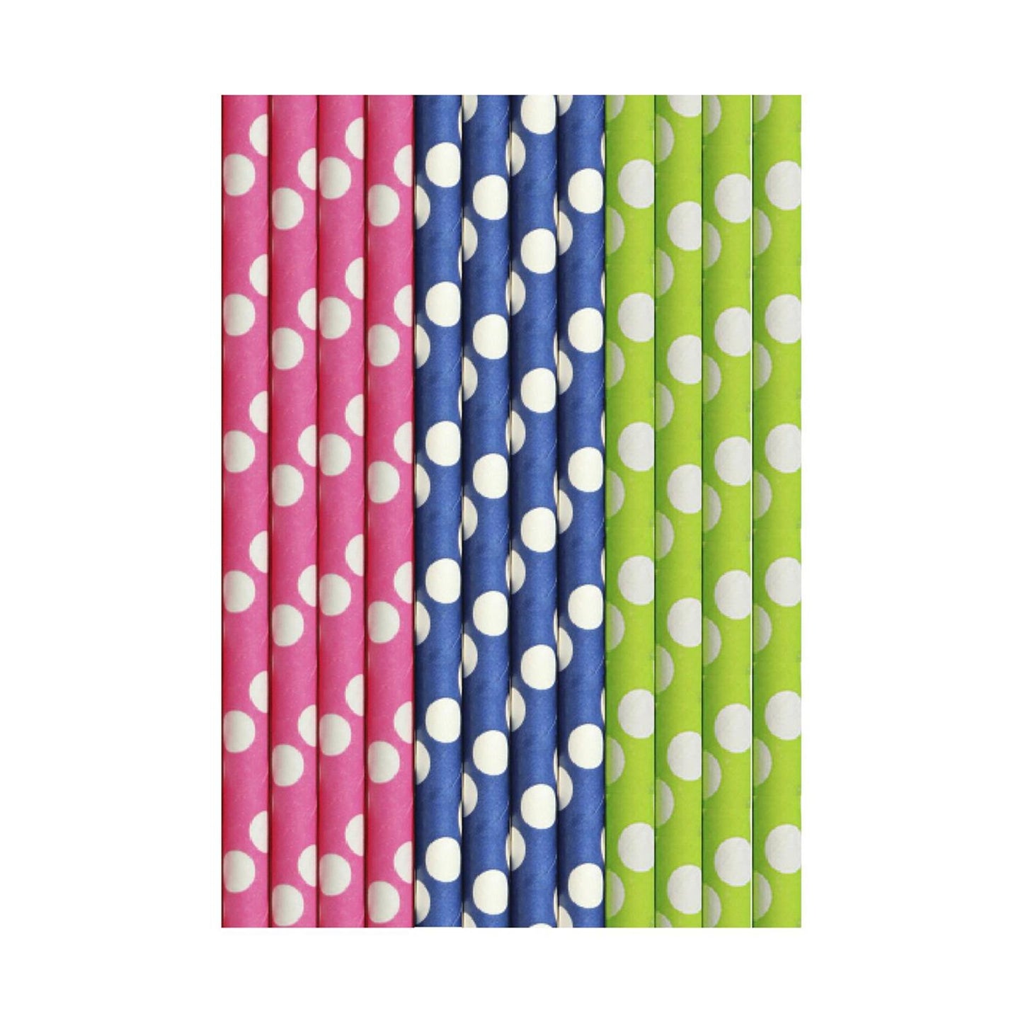 Duni pajitas de papel cocktail dots 25uds