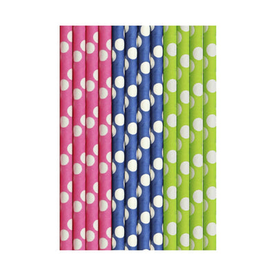 Duni cannucce di carta cocktail dots 25 pz