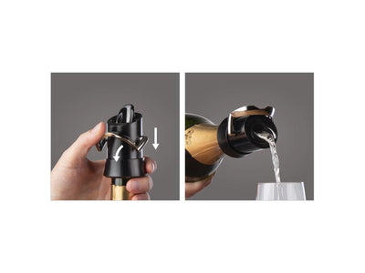 Servitore salva champagne sottovuoto
