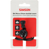 Simson timbre de bicicleta micro 23mm goma fijación elástica negro