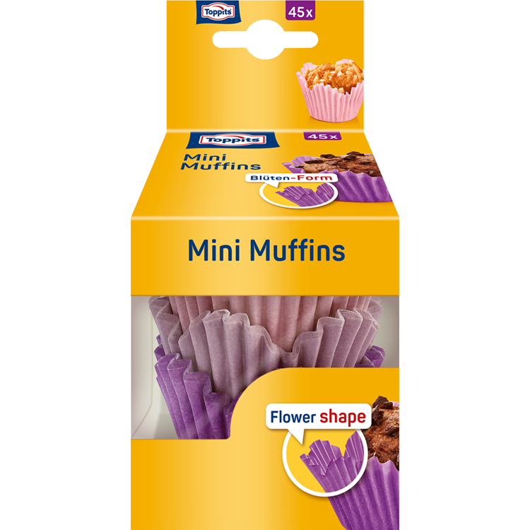 Toppits 1067515 - mini muffin 45 pezzi | 20 pezzi