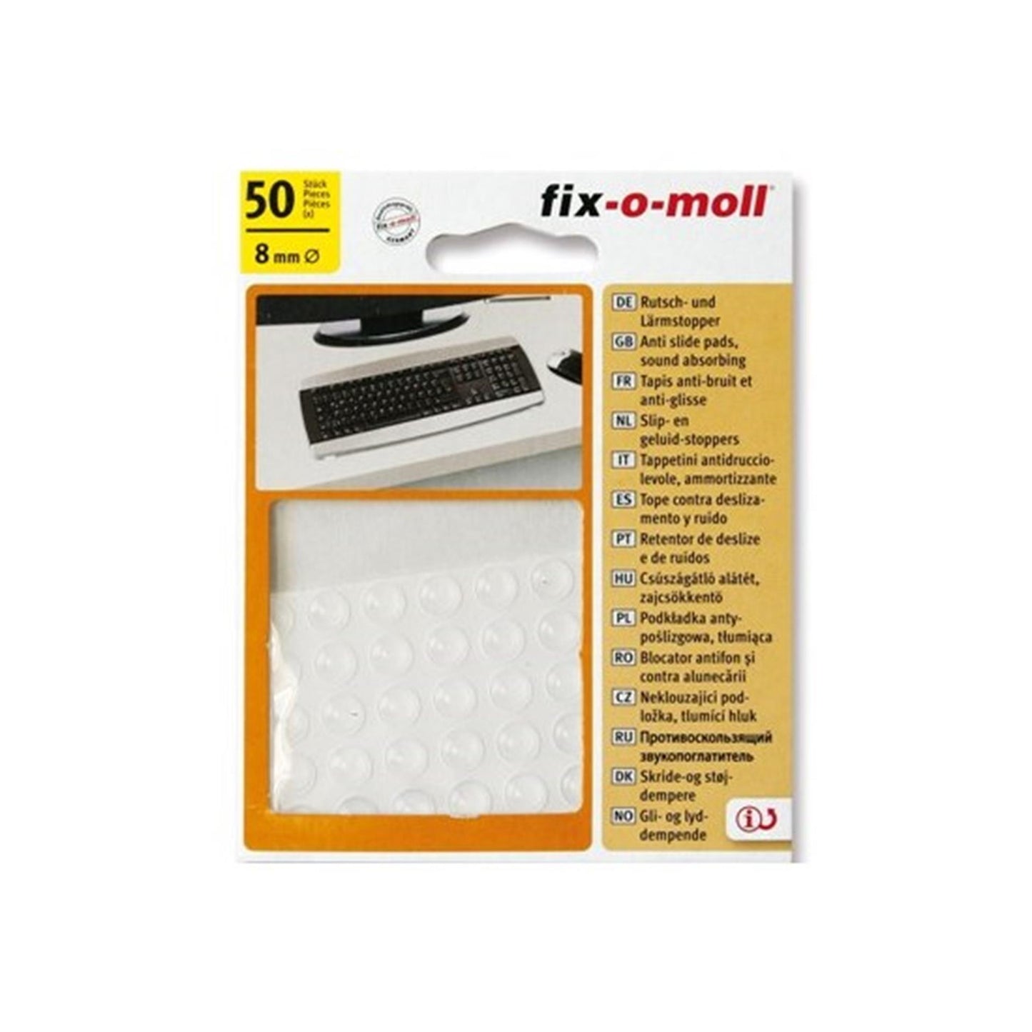 Silenciador fix-o-moll 50uds 12mm trans