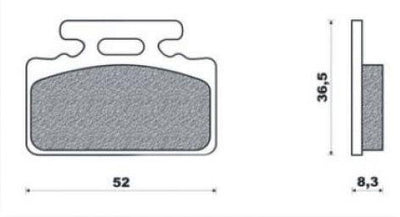 Newfren Bloque de freno Conjunto de FD0139 MIO para