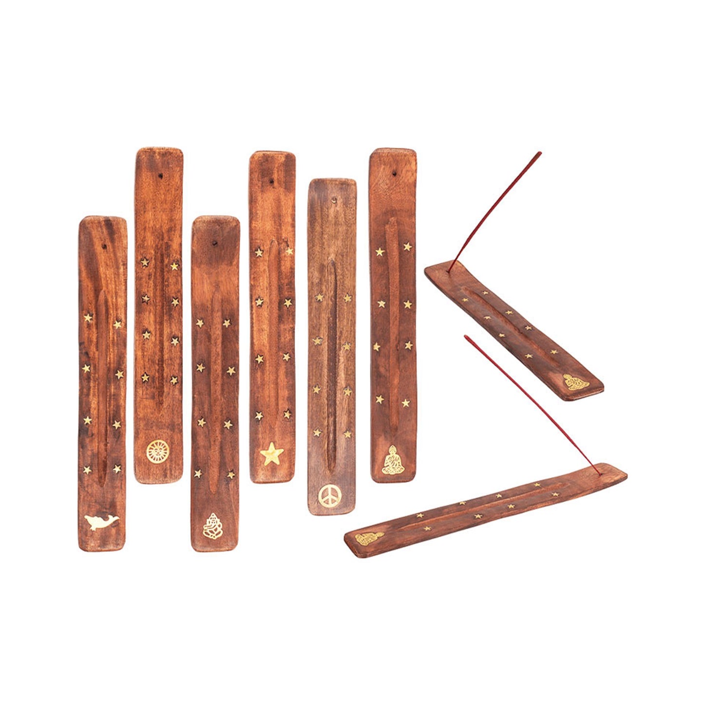 Portabastoncini di incenso in legno Out of the blue 25,5x4cm