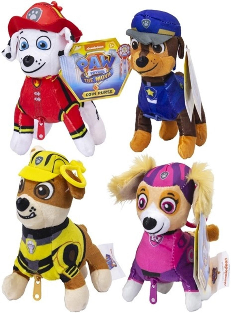 Portafoglio in peluche Paw Patrol 15 cm