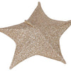 Navidad estrella 50 cm 30 LED tela de oro