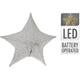 Altri marchi stelle natalizie in tessuto con 30 LED da 50 cm in argento