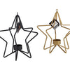 Kaemingk theelichthouder ijzer ster 2 assorti hoogte 22 cm