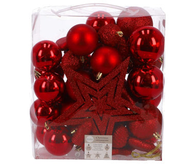 Boom Decoration Unbreable Red 40 pezzi