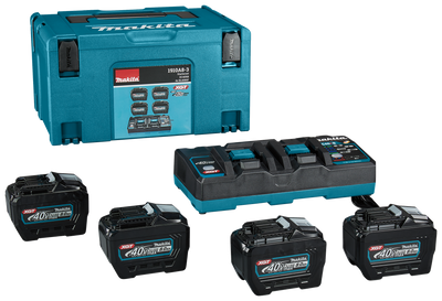 Juego de iniciación de batería makita xgt dc40rb 4xbl4080f