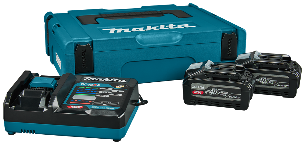 Juego de iniciación makita dc40ra 2x bl4040f | 40v 4.0ah-1911b9-4