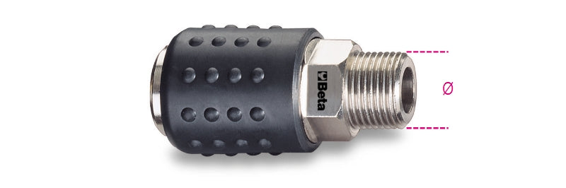 Beta 1917m manguera de aire universal acoplamiento rápido 1 4 cable externo