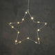 Edelman star argento bianco caldo 20led a batteria d45cm | 6 pezzi