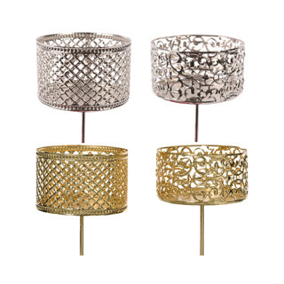 Candelabro Kaemingk hierro 4ass | 6 piezas