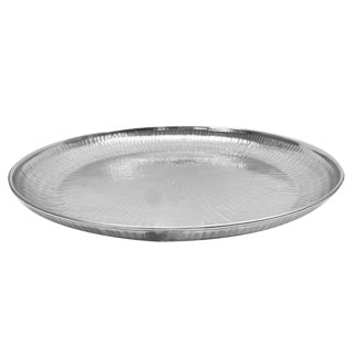 Placa de hierro D40cm plata