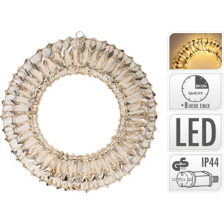 Corona de 38 cm de oro Micro LED