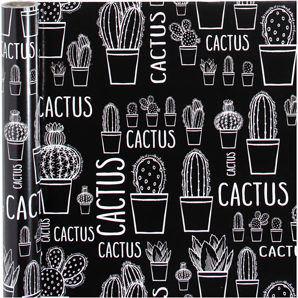 Carta da regalo aziendale Creativ, cactus, l: 50 cm, 80 gr, 5 m 1 rotolo