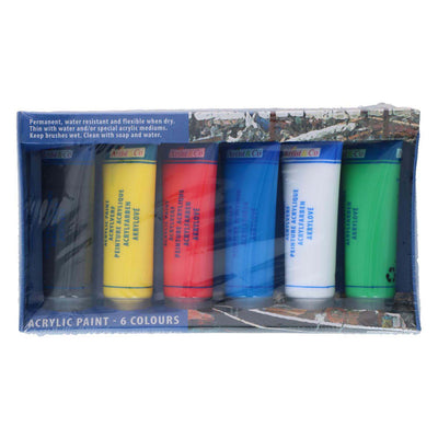 Pintura acrílica en el tubo, 6st.