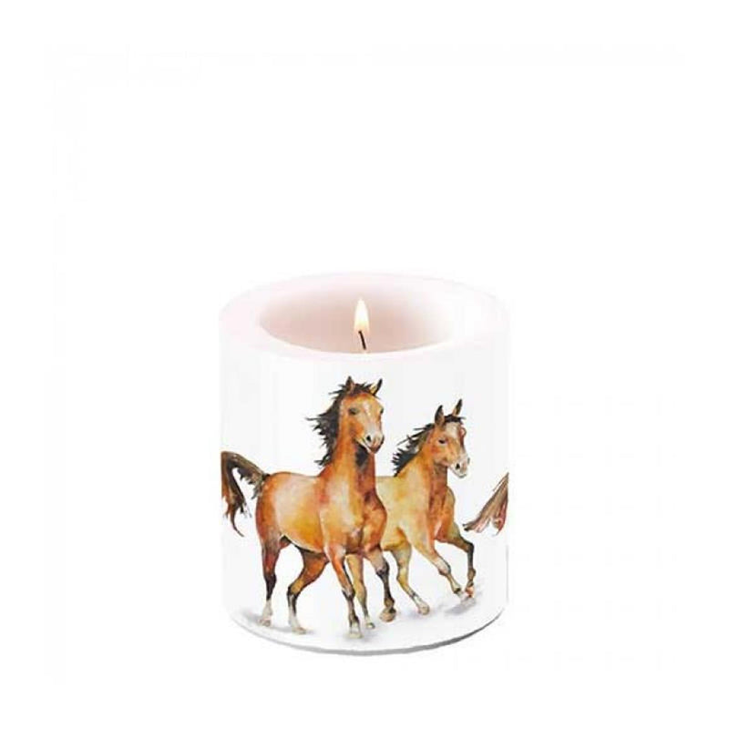 Ambiente kaars klein wild horses