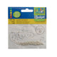 Vaessen creative • perline crimpate 13 mm 288 pezzi argento