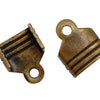 Vaessen creative • tappi terminali 10 pezzi bronzo