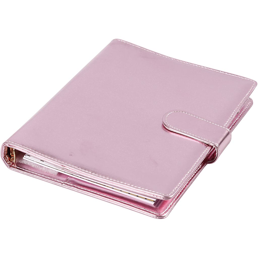 Bullet journal agenda aziendale Creativ, misura 19x23,5x4 cm, raccoglitore ad anelli, rosa, 1 pezzo