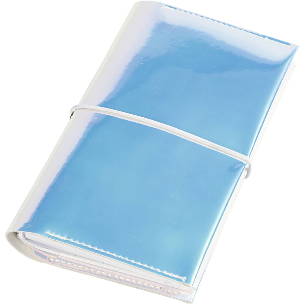 Bullet Journal Creativ Company Planner, tamaño 10x18x1,5 cm, cierre elástico, holográfico, 1 pieza