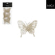Edelman clip farfalla champagne 3 pezzi - l10xl8cm | 4 pezzi