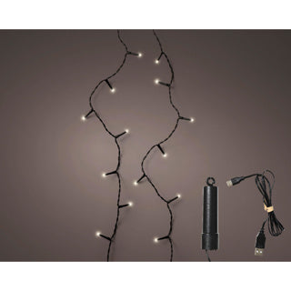 Kaemingk luces led duracharge basic 8 funciones efecto centelleo exterior 742.5cm | 2 piezas