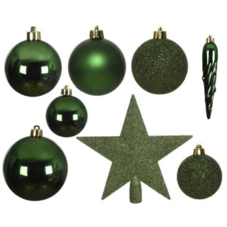 Kaemingk Bolas navideñas de poliestireno mate, brillante, mezcla de purpurina Ø8cm