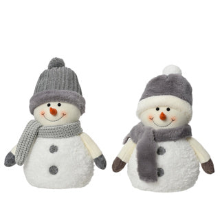 Kaemingk muñeco de nieve poliéster 2assl.20cm x w.12cm x h.29cm