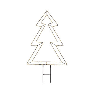 Árbol micro LED metálico fijo largo exterior 1cm x ancho 45cm x alto 60cm