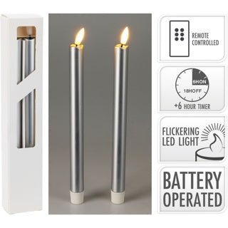 Set di candele da cena da 2 pezzi 25 cm