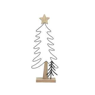 Hierro de árbol Kaemingk.17,5 cm x ancho 6 cm x alto 43,5 cm | 2 piezas