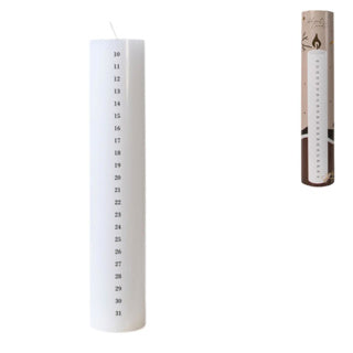 Candela dell'avvento di Natale White Senza 25 cm