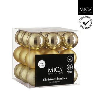 Bola Edelman irrompible oro 27 piezas - d8cm