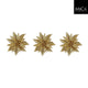 Clip Edelman stella di Natale oro 3 pezzi - h3xp10cm | 4 pezzi