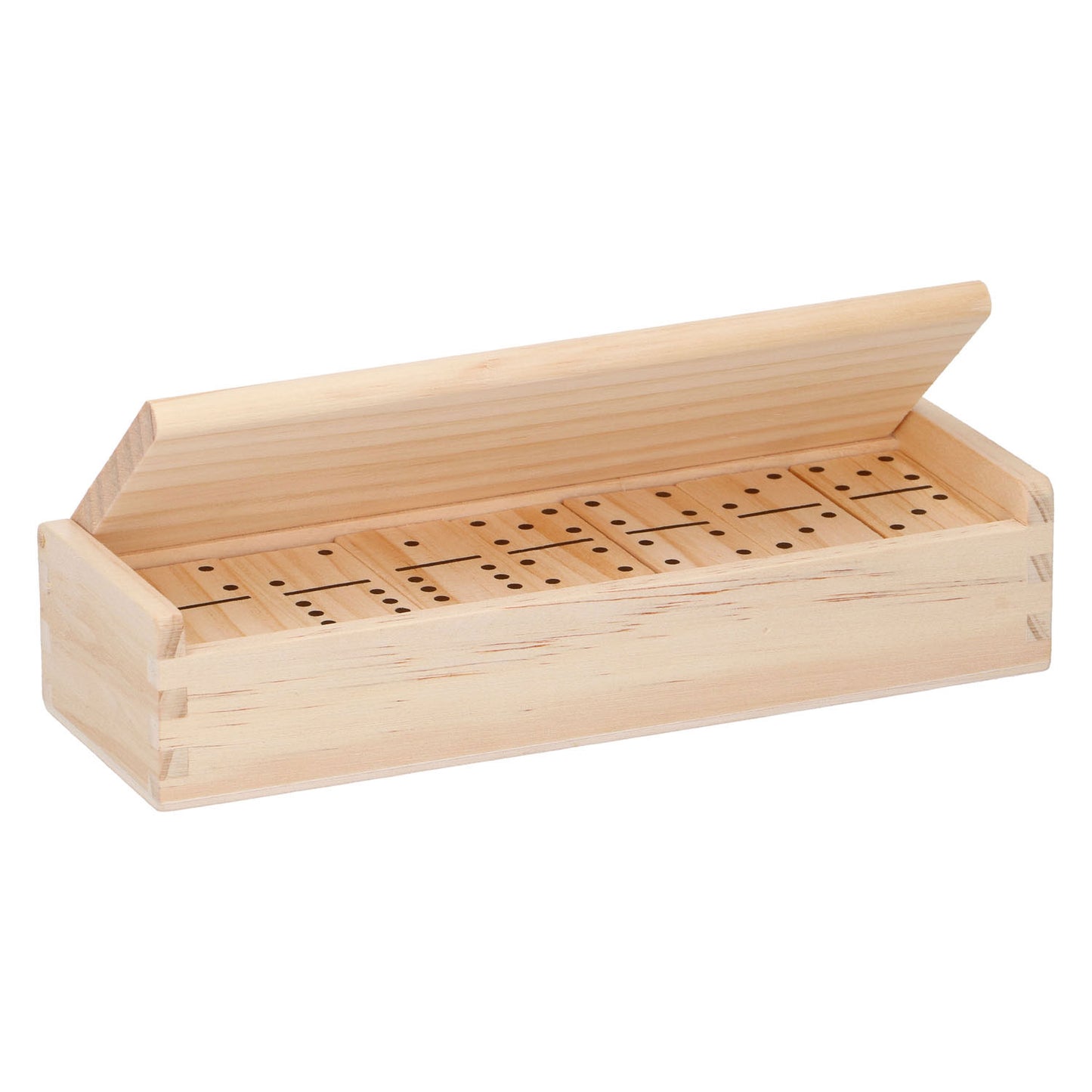 Natural wooden domino