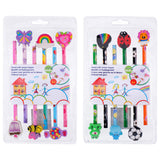 Pencils with gum, 6st. - afbeelding 1