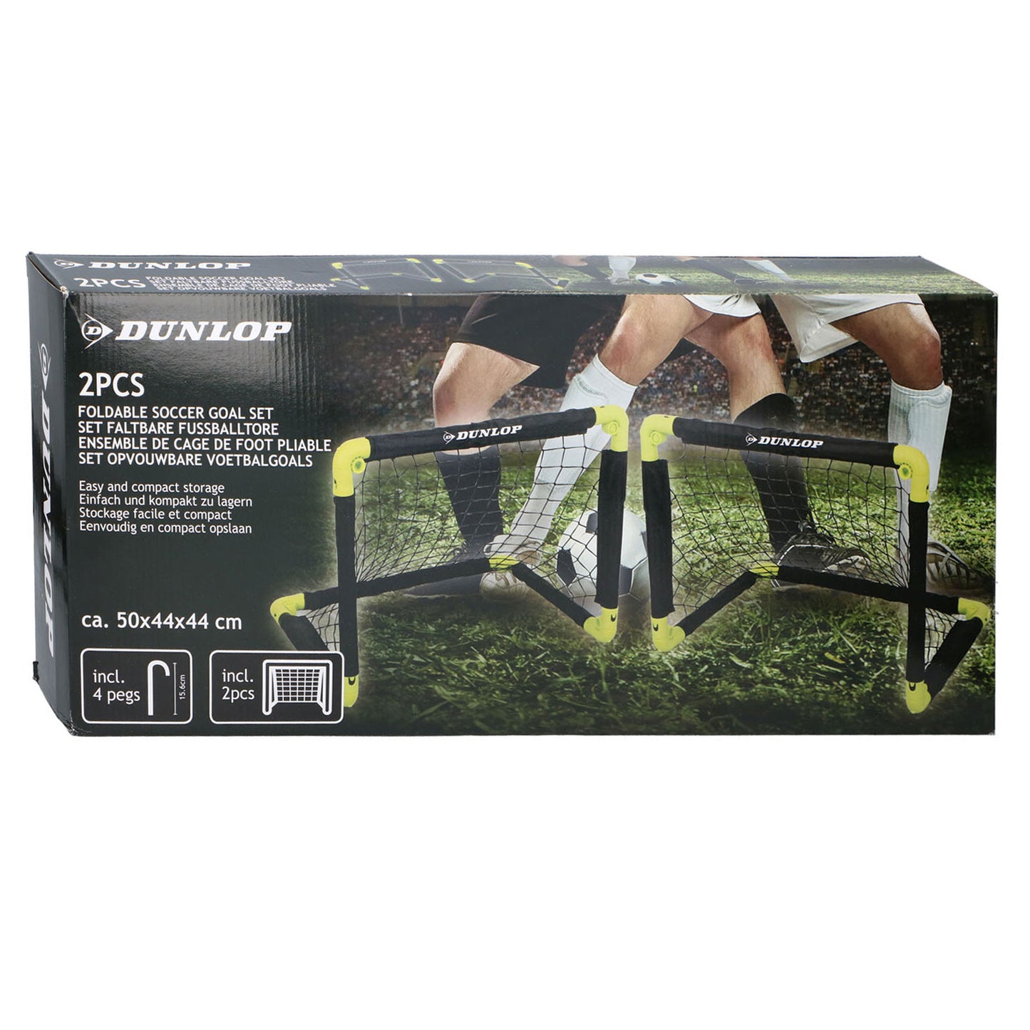 Obiettivo di calcio con spille da terra, set di 2