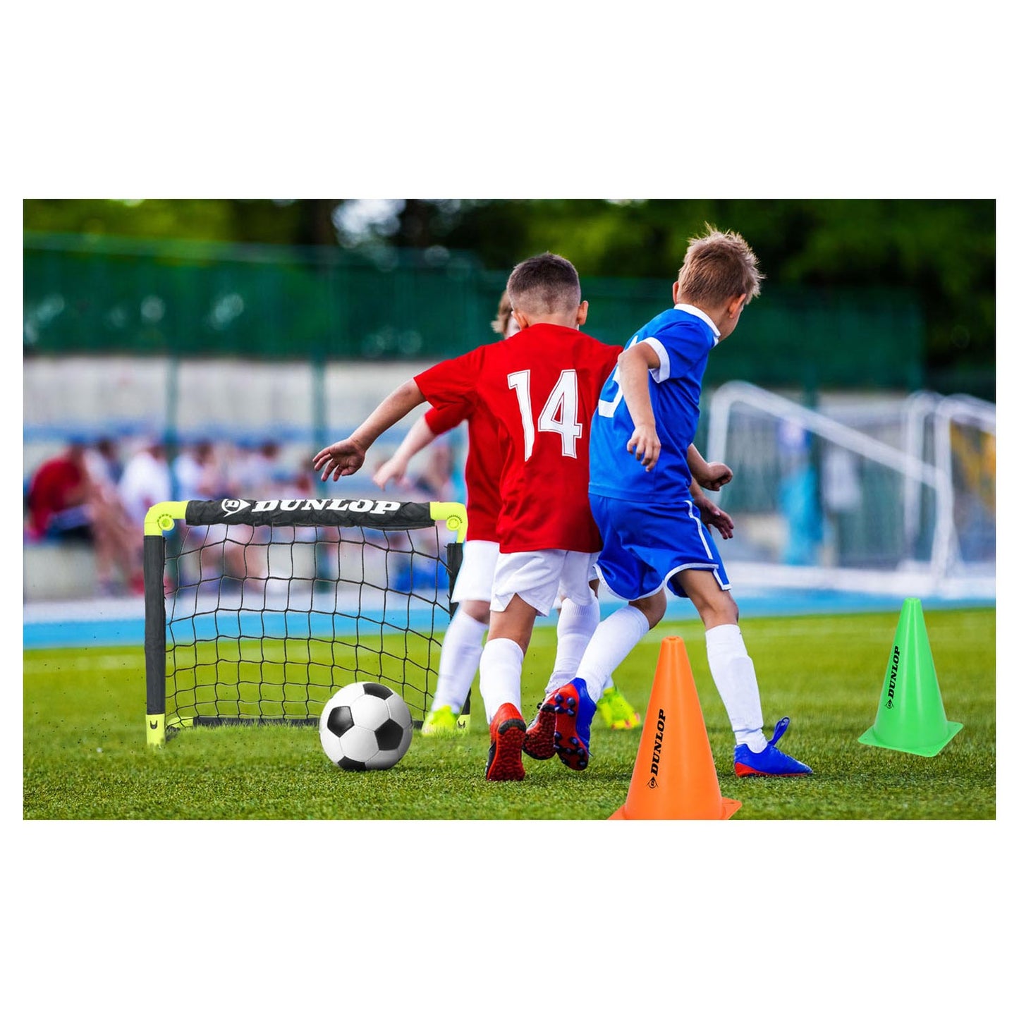 Obiettivo di calcio con spille da terra, set di 2
