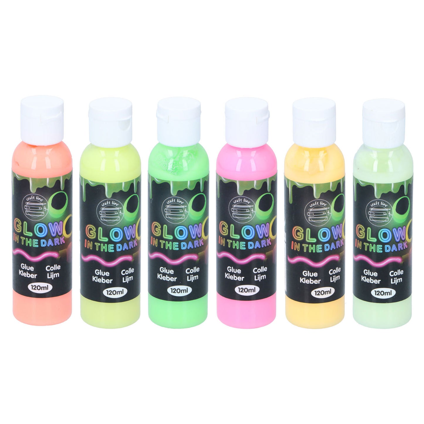Linea artigianale bagliore nella colla scura colorata 120 ml