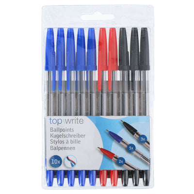 Bolígrafos de colores, 10 uds.