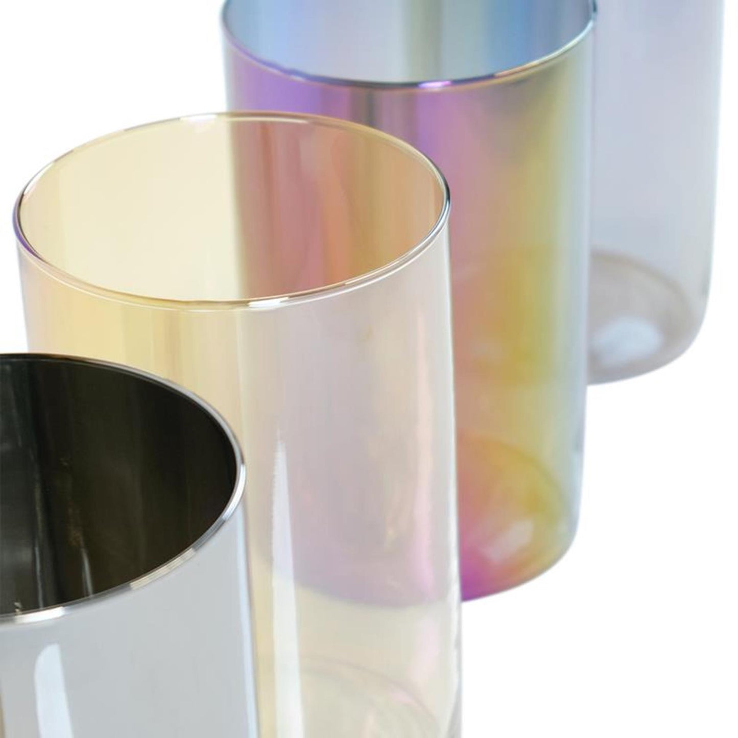 Vaso cilindro in vetro Hatchet levi vetro lucido ø14xh20cm