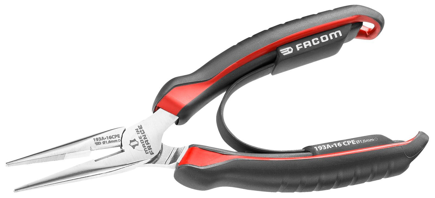 Alicates Facom con bocas curvas, recubiertos 16cm - 193a.16cpe