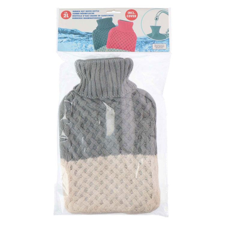 Borsa dell'acqua calda grigia