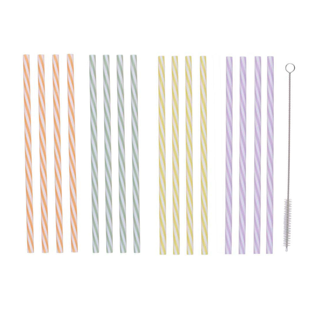 Cannucce riutilizzabili con spazzola, 25 pz.