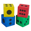 Dados de espuma de colores - 4 uds.