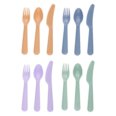 Set posate colorate Pic, 12 pezzi,
