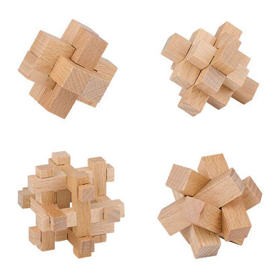 Rompecabezas de cerebro de madera